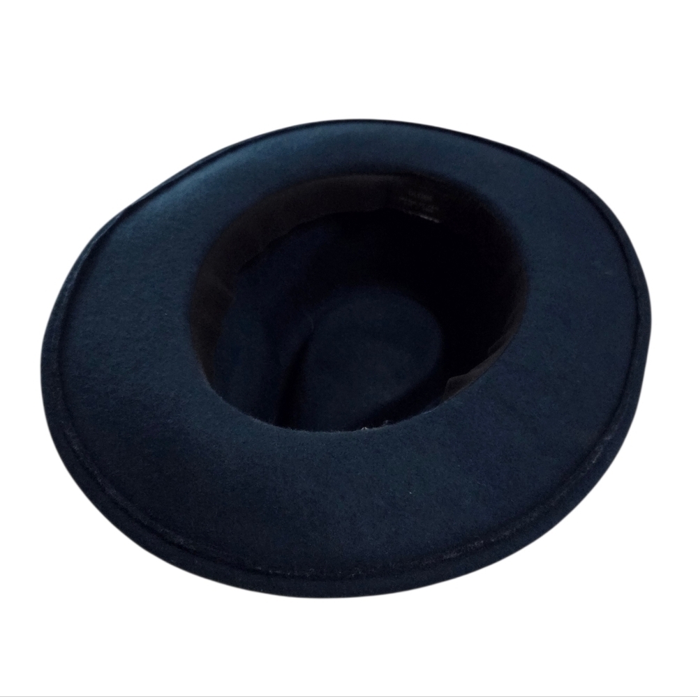 Stylish Teal Felt Fedora Hat - Picture 6 of 8